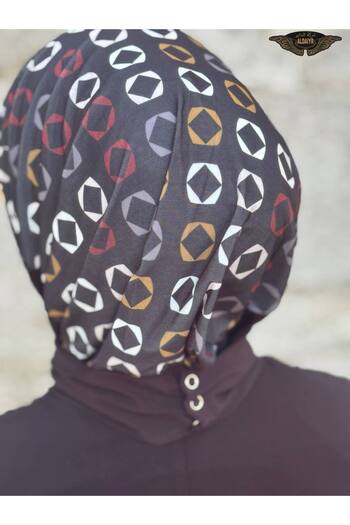 ALDIRA Μοτίβο καπέλο hijab με κουμπωτά