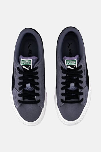 Puma Kids Boy Suede Skate Nitro Lace Up skating Shoes, Grey