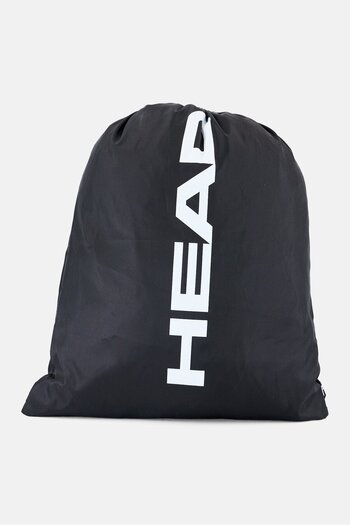 Head Men Brand Logo Drawstring Shoe Bag, Black