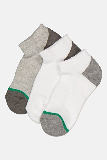 Rocawear Kids Boys 3 Pairs Solid Ankle Socks, Multicolor