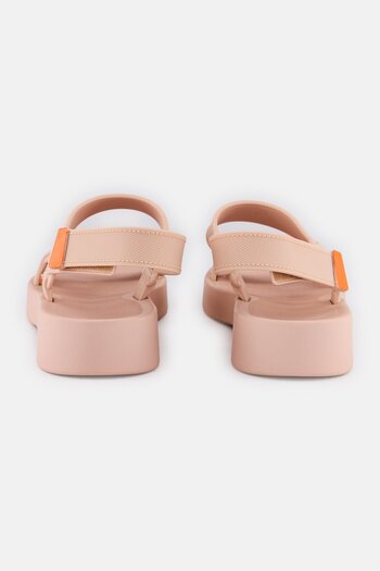 ZAXY Women Velcro Closure Sandal, Peach