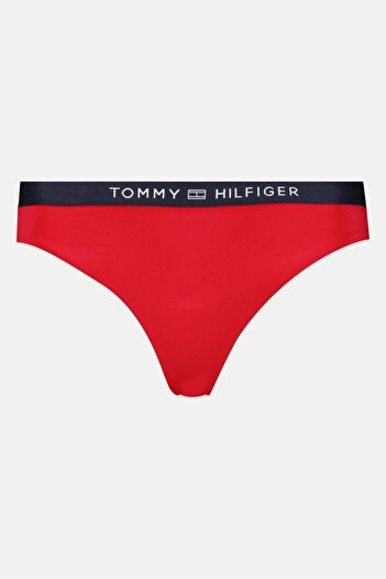 Tommy Hilfiger Women Brand Logo Bikini Bottom, Red