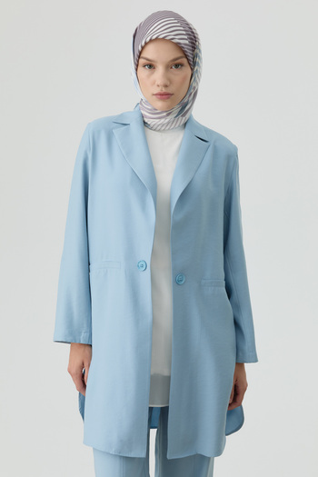 Tuğba Süs Düğmeli Blazer Ceket - Aqua