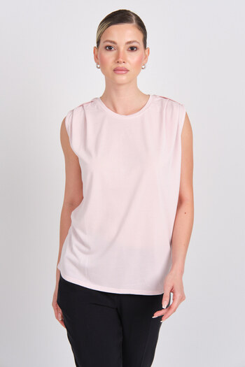 ONLY Women's Onlfree Regular Fit Sleeveless Blouse 15290313 Powder