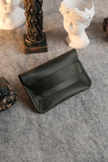 TROYACRAFT Handmade Leather Card Holder Wallet - Hera