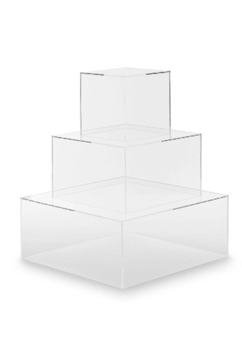 MODECOR Square 3-tier cake stand