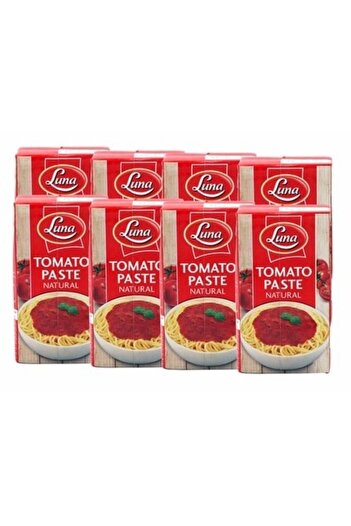 Luna Natural Tomato Paste, 135g × 8