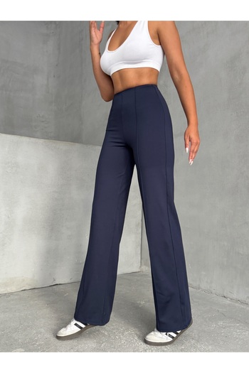 Miss Prova Premium Leggings Pants with Rib Detail and Waist Seat Missptl2672