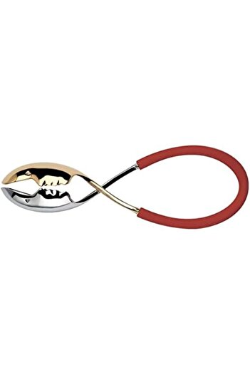 BUGATTI Kiss Salad Tongs - Gold & Red