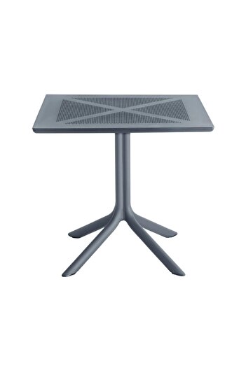 Ha.ro Toledo Bistro Outdoor Table, Anthracite Gray, 80x80x74 cm, Made of Polypropylene