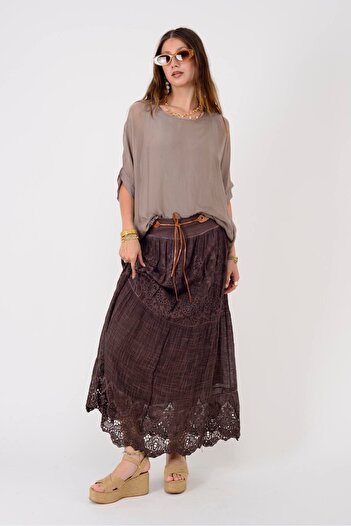 Park Moda SN722 FUSTA DETALIE BUMBAC