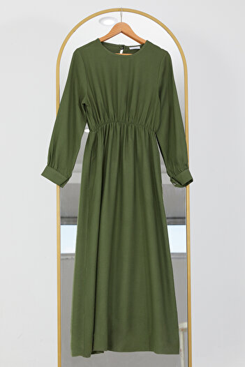 DPARİS Hijab Dress with Tie-Up Vest on the Sides