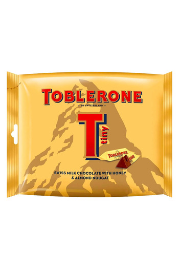 Toblerone Tiny Swiss Milk Chocolate With Honey & Almond Nougat, 200gm