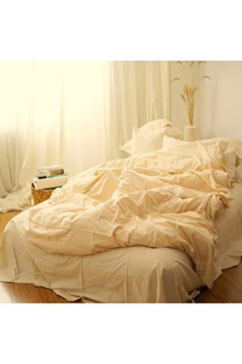 Kotonia Home bed sheet, 100% cotton, Olandina color, 220x240 cm, ivory