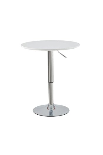 Ha.ro Adjustable height round table, Ø60x72–95 cm, MDF and chrome metal, Risea HARO
