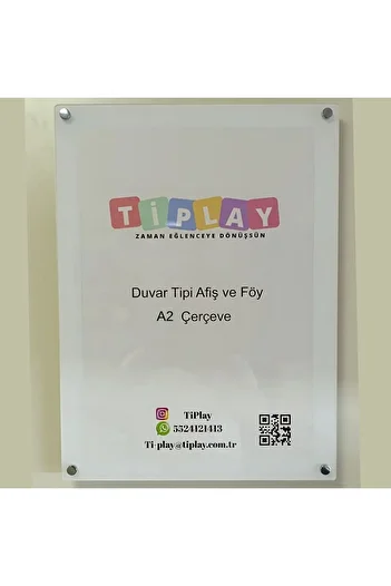Ti Play Wall Mounted Banner and Foil Frame Uv Printed