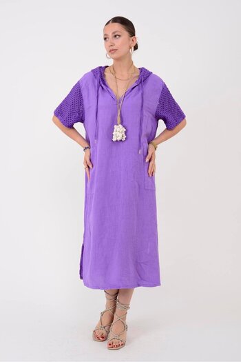 Park Moda 11201 LOVA ΛΕΠΤΟΜΕΡΗ ΦΟΡΕΜΑ ΛΙΝΟ ΜΕ ΚΑΠΟΥΝΤΣΑ