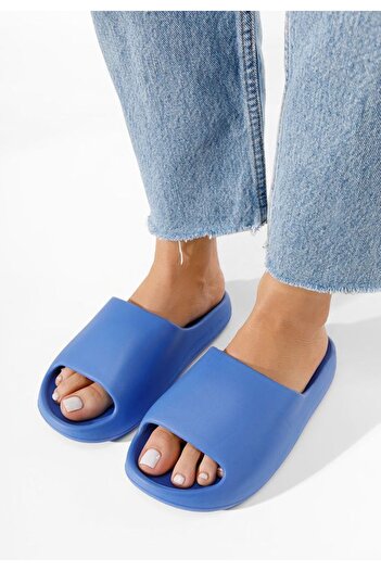 B T Shoes Jomya blue beach slippers