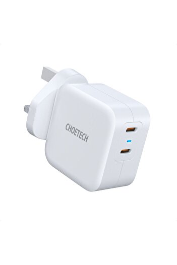Anker CHOETECH 100W Dual-Port USB-C PD Wall Charger with QAnon Technology, High Speed, White