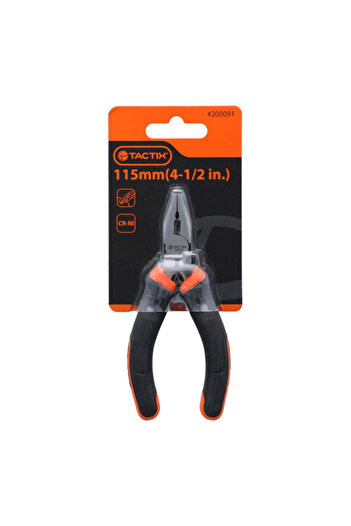 Tactix Non-Slip Bi-Material Handle Mini Linesman Pliers 115 mm/4.5 Inch