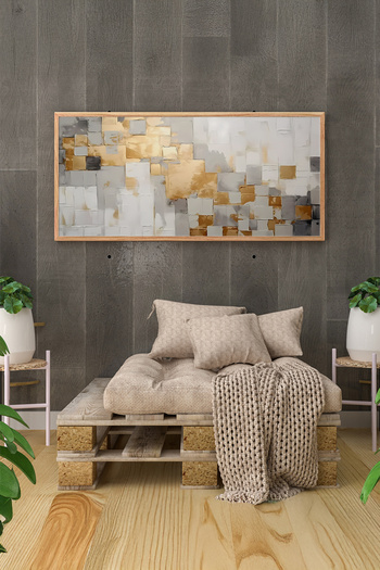 Artavessa Tek Parça Gerçek Ham Ahşap Yatay Panorama Çerçeveli Tablo - Model 17