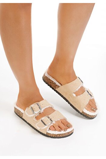 B T Shoes Women's Testa beige slippers