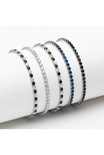 ElectraStore Set of 5 Sophia Tennis Bracelets