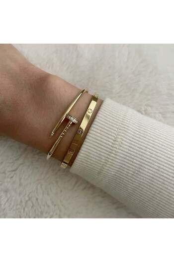 ElectraStore Precious Set of 2 LOVE + CUI Bracelets