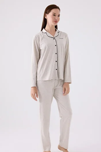 Pierre Cardin Women's Long Sleeve Pajama Set Pc.Y.04.8.P.325.U.Y01