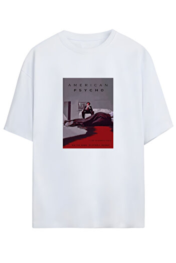 SVART WEAR American Psycho Horror Comedy Unisex Cotton T-Shirt