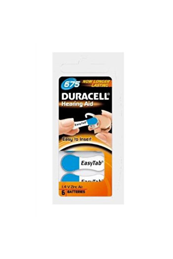 Duracell | A675/DA675/ZL675 | Cynkowe ogniwa powietrzne | 6 szt.