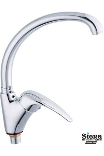 Siena Kitchen Faucet chrome plated complete set with flexible mixer piper and accessories (Series 4)