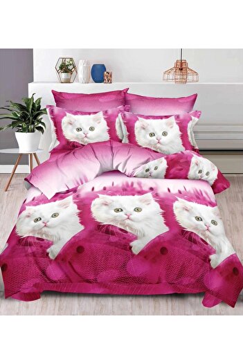 CHIRASO CHIRASO 3D Bedding Set, 6 pieces, Classic Sheet 240x250cm, Duvet Cover 200x230cm, 4 Pillowcases