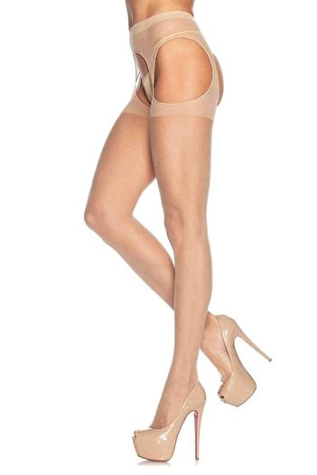 Leg Avenue - Stockings 1901, Universal Size, Beige