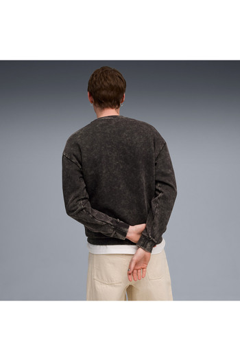 Puma Ess Elevated Wash Crew Men's Black Sweatshirt