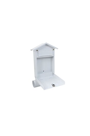 damech Mailbox, with space for newspaper, white, B6 format, 23x7x37.5 cm,