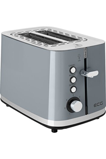 ECG ST 2766 Vintage Dark Toaster, 925 W, 2 slices, 7 browning levels, gray