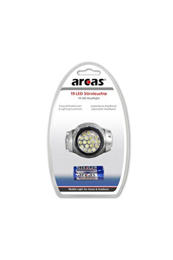ACARCASA HOME Arcas | Latarka czołowa | LED | Czarna | Srebrna