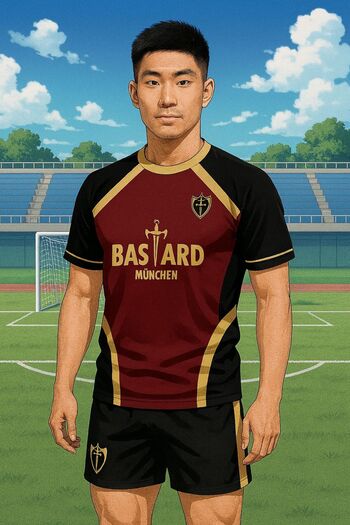 Karakedi Anime Blue Lock 10 Kaiser Jersey Tshirt-Shorts 2Pcs Set