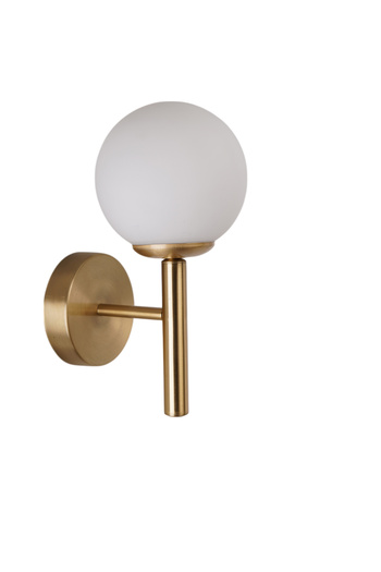 Lumexx Luke Aged White Glass Sconce