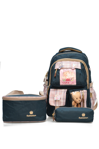 ELATAE Set of 3 Primary School Bags School Bag & Thermal Lunch Bag & Pen Holder 1395