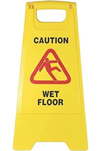 Yuwell YU WELL Foldable Wet Floor | Cleaning in Progress| No Parking Sign Board (Wet Floor)