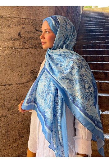 Ahsenhijab Model retro Bumbac Moale Şal Seria Romantică