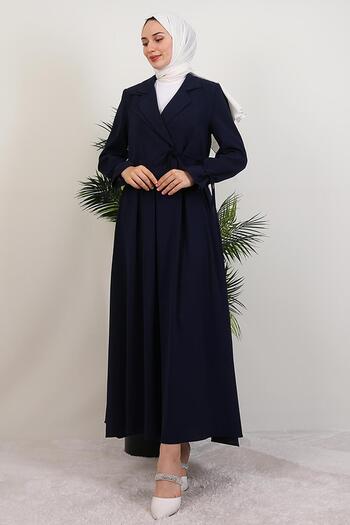 GİYZAMİLA Benay Double Suit Navy Blue