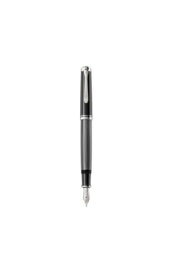Pelikan Sticla Fontana Souveran M605 Stresemann M, Material Metal, Penita din aur de 18k, detalii paladiu, Herlitz