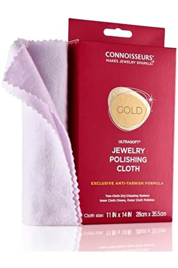 Connoisseurs Ultrasoft Jewelry Polishing Clothes, 11x14 Inches, Pack of 1, Flannel