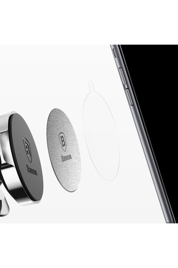 Baseus Capace metalice autoadezive pentru suporturi magnetice de telefon, argintii