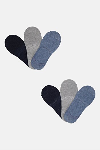 Ben Sherman Men 6 Pairs Brand Logo No Show Socks, Multicolor