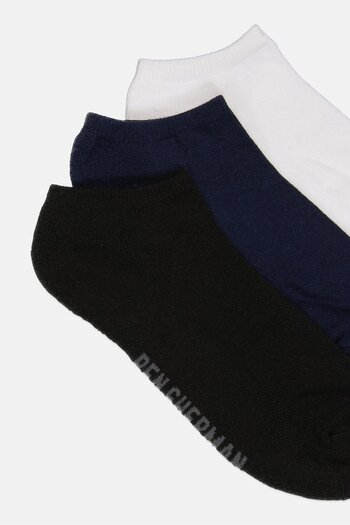 Ben Sherman Men 8 Pairs Brand Logo Ankle Cut Socks, Multicolor