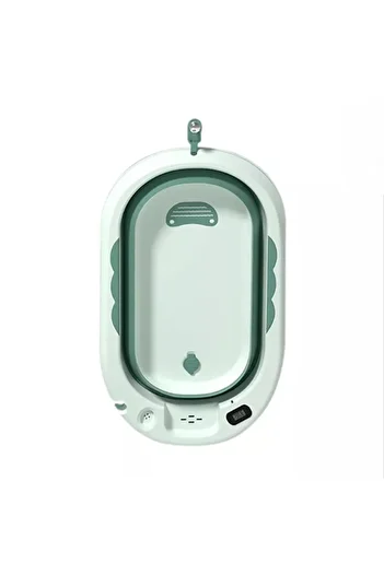 Little Mom Little Mom foldable bathtub with built-in thermometer 40 L Green